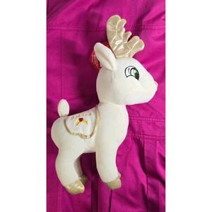 Kellytoy Sugar Loaf Dasher Reindeer Plush White Gold Metallic 15 inch 2017